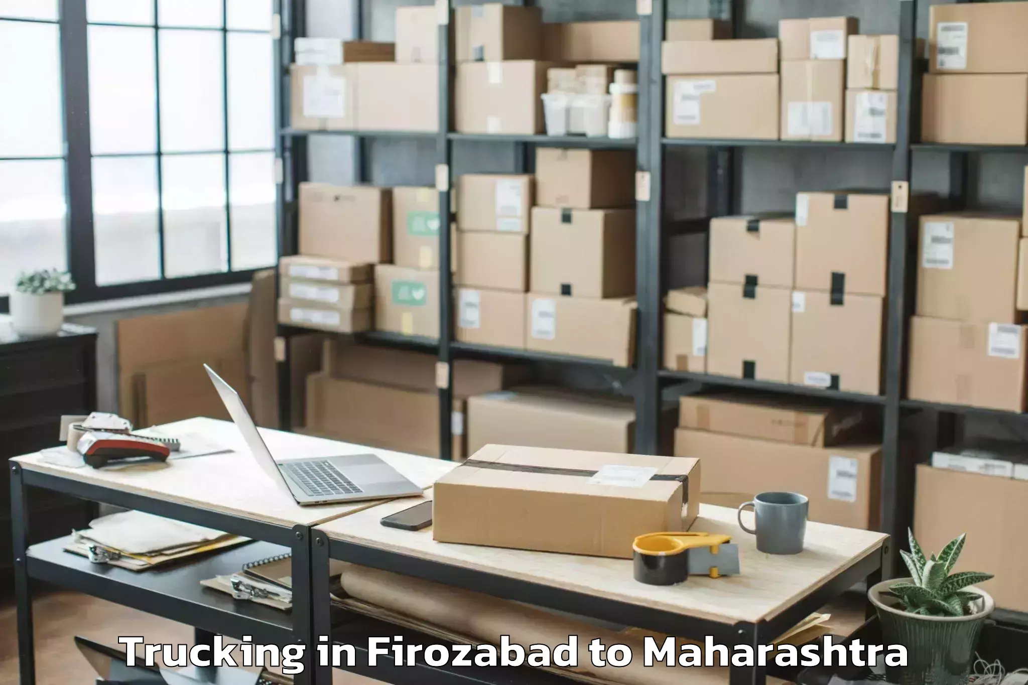 Professional Firozabad to Korpana Trucking